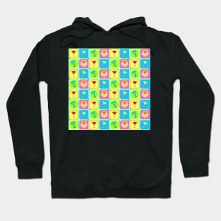 Retro Martini Pattern | Pop Art Hoodie